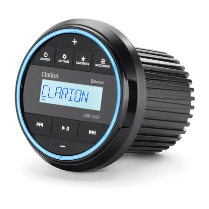 Clarion® Marine Compact Source Unit 3" Gauge Hole with LCD Display (CMM-10GR)