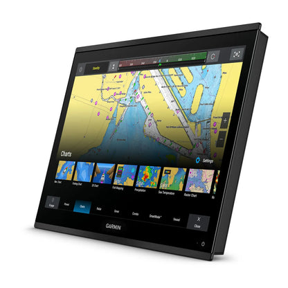 Garmin marine navigation display