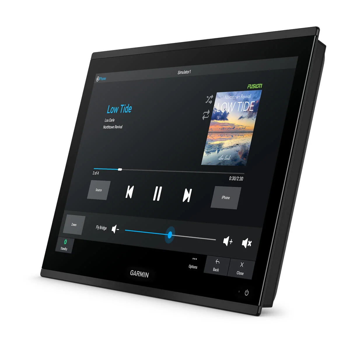 Garmin touchscreen display