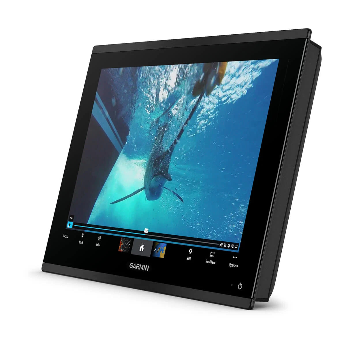 Garmin display showing