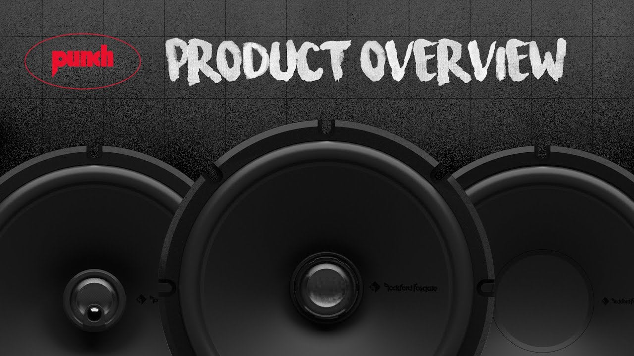 Rockford Fosgate Punch P1V2-4 4-inch 3-Way Coaxial Car Speakers - Powerful Sound