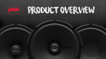 Rockford Fosgate Punch P1V2-4 4-inch 3-Way Coaxial Car Speakers - Powerful Sound