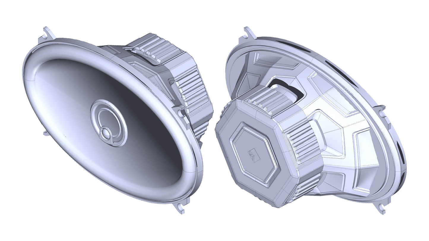 Rockford Fosgate Punch P1 4x6 Inch 3-Way Coaxial Car Audio Speakers