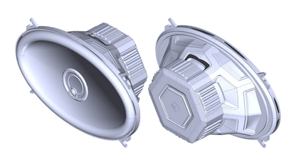 Rockford Fosgate Punch P1 4x6 Inch 3-Way Coaxial Car Audio Speakers