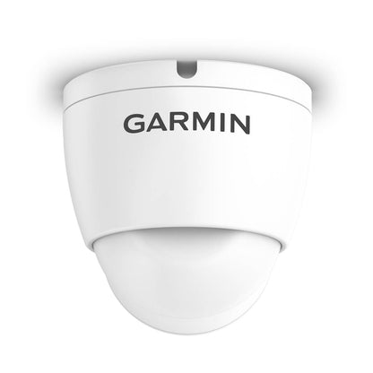 White bullet camera (wall-mounted with antenna)