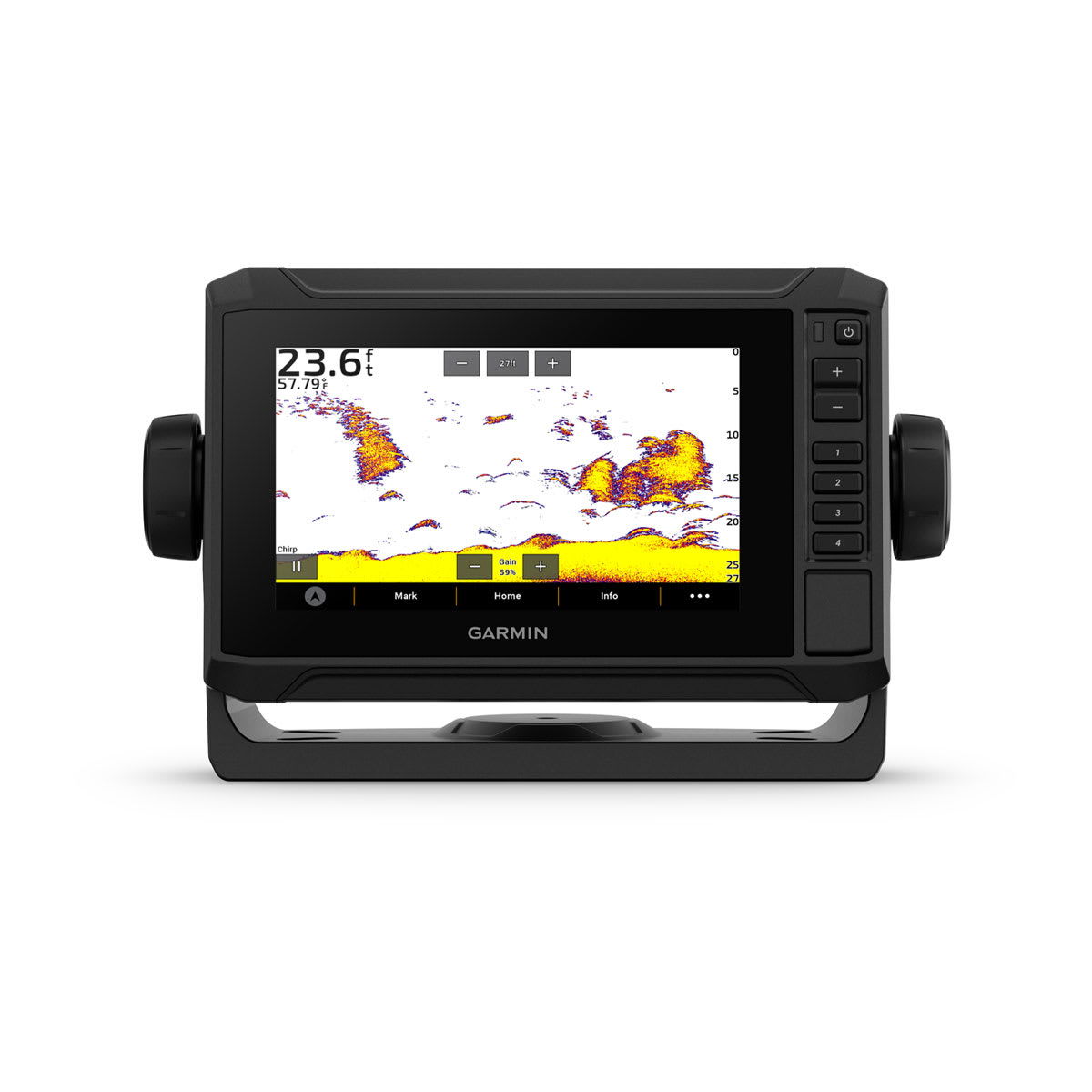 ECHOMAP™ UHD2 6" sv Chartplotters 64sv without Transducer; includes Garmin Navionics+ U.S. Coastal & Great Lakes Mapping