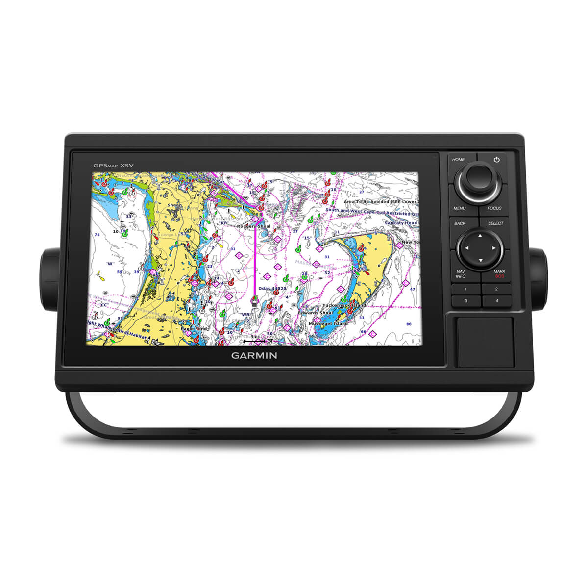 Garmin GPS device with map display 