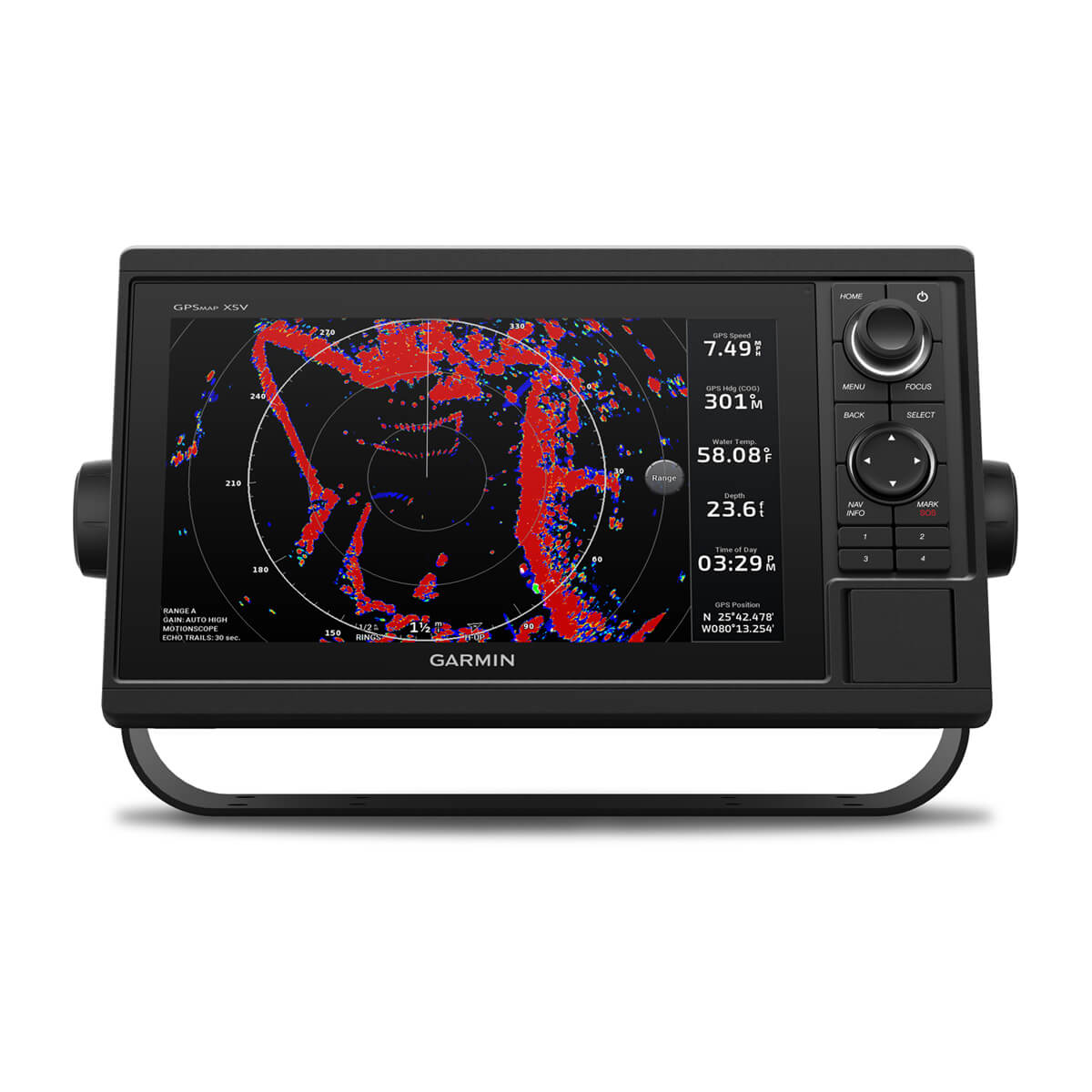 Garmin GPS device with radar display 