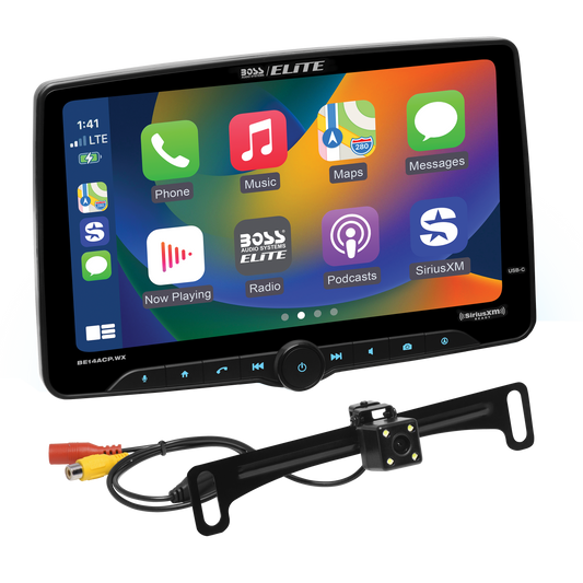 AUTOMOTIVE BE14ACP.WXC 14-inch Wireless Apple CarPlay Android Auto Single-DIN Receiver