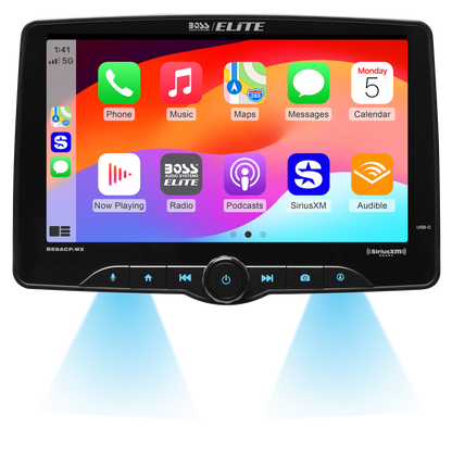 AUTOMOTIVE BE9ACP.WX 9" Wireless CarPlay Android Auto Hi-Res Audio Single-DIN Receiver