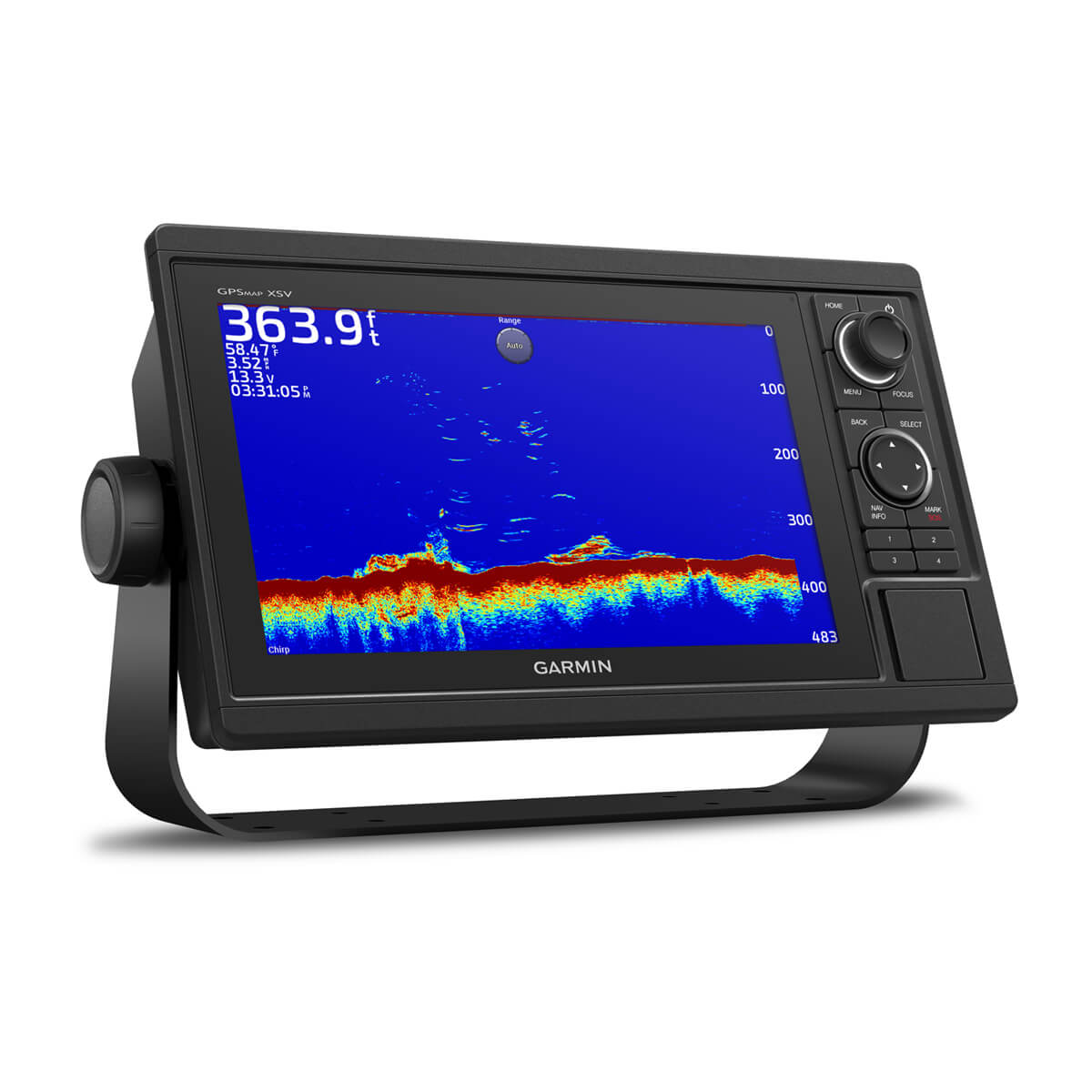 Garmin fishfinder with sonar display 