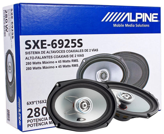 Alpine SXE-6925S 280W 6x9" 2-Way Type-E Series Coaxial Speakers (Pair)