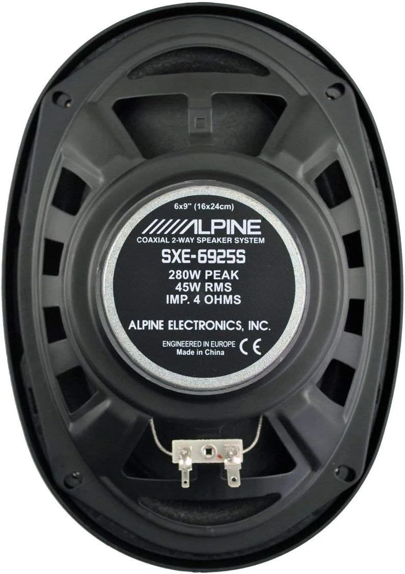Alpine SXE-6925S 280W 6x9" 2-Way Type-E Series Coaxial Speakers (Pair)