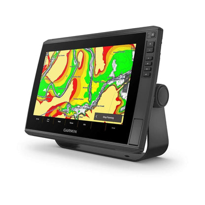 Garmin marine GPS monitor with map display