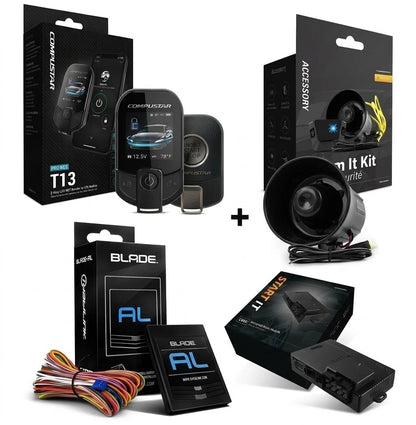 Compustar CSXP9913-BL Pro T13 Remote Start & Alarm LTE Smartphone Control (Blade-AL Complete Kit)