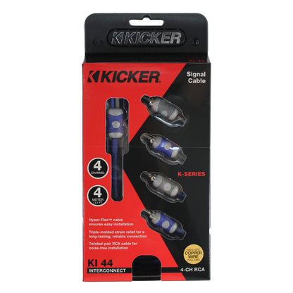 Kicker 46KI44 4 Meter 4-Channel Signal Cable