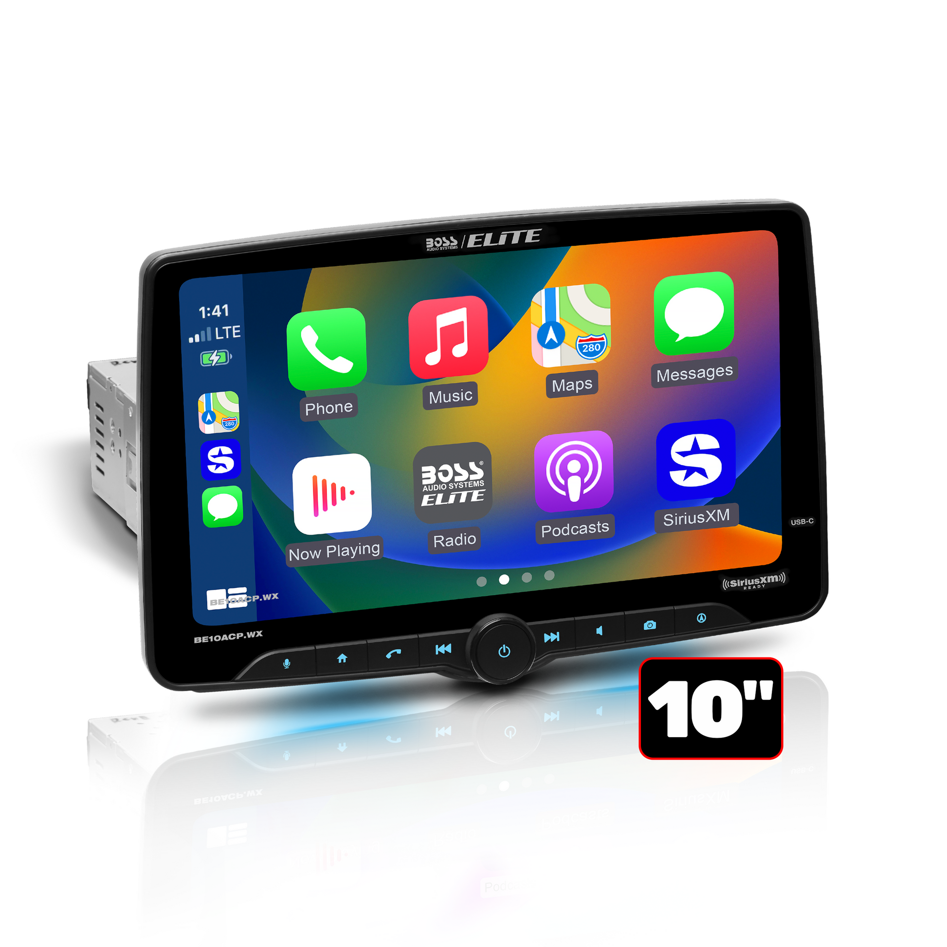 AUTOMOTIVE Elite 10.1-inch Wireless Apple CarPlay Android Auto High-Res Audio Digital Receiver