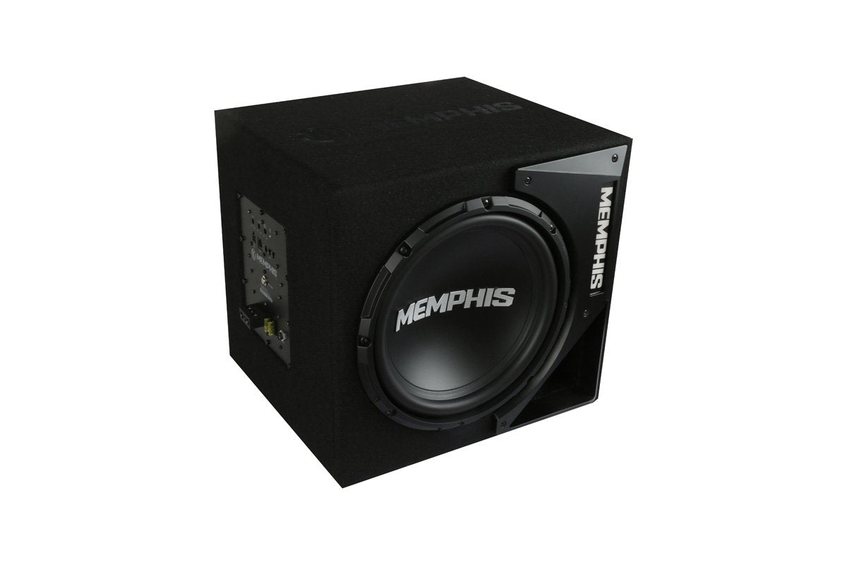 Memphis Audio SRXE12SA 12-Inch Ported Subwoofer Enclosure with 300W Amp