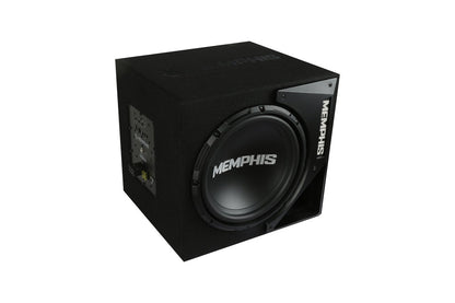 Memphis Audio SRXE12SA 12-Inch Ported Subwoofer Enclosure with 300W Amp