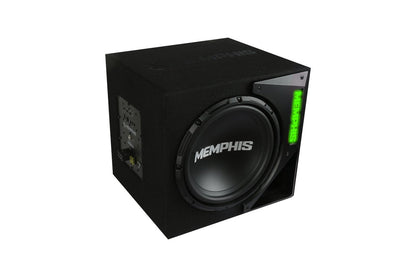 Memphis Audio SRXE12SA 12-Inch Ported Subwoofer Enclosure with 300W Amp