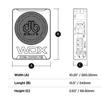 DB Drive WDX-AS10 : WDX 10 in.  Active Subwoofer