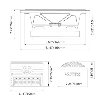 DB Drive WDX65C : 6.5 in.  Competition Component Loudspeaker