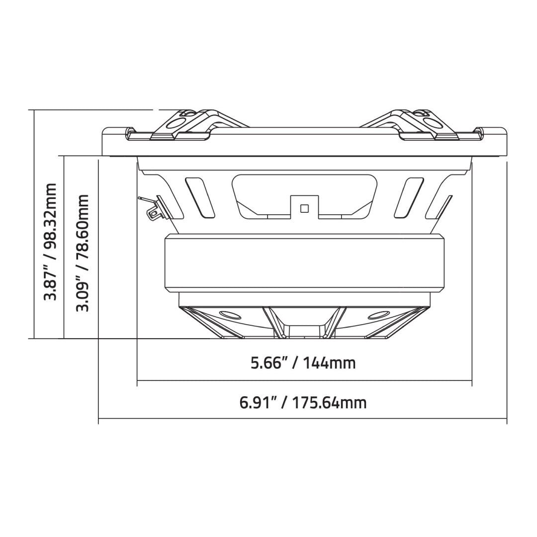DB Drive WDX6MOTO-4CD : Quad 6.5 in. Moto 2-Way Loudspeakers W/Back Loaded Compression Driver