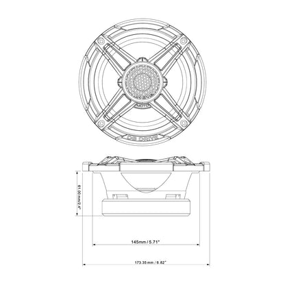 DB Drive WDX6MOTO-G2 : 6.5 in. Moto 2-Way Loudspeakers