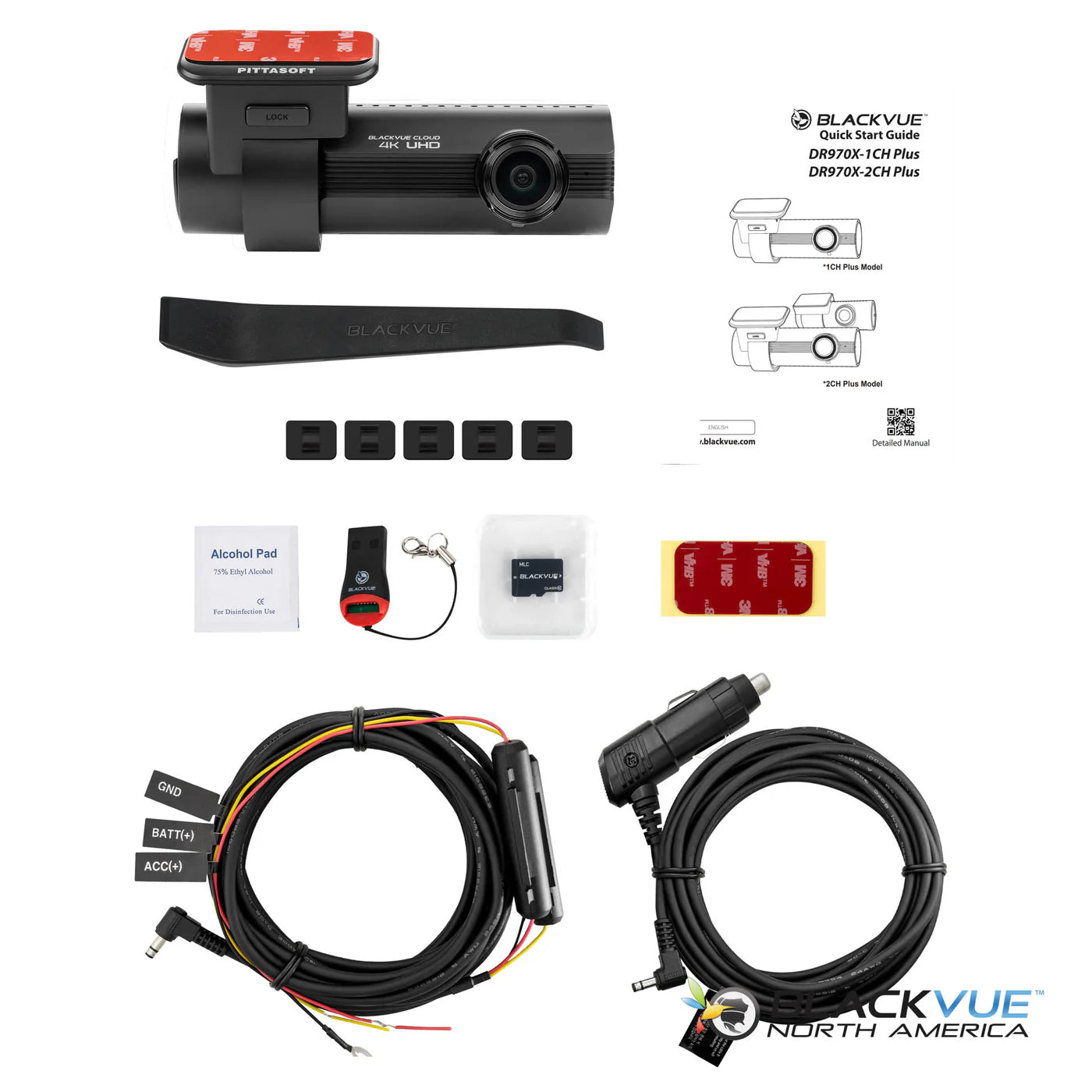 BlackVue DR970X-1CH-PLUS Front-Facing 4K Cloud Connected Dash Cam