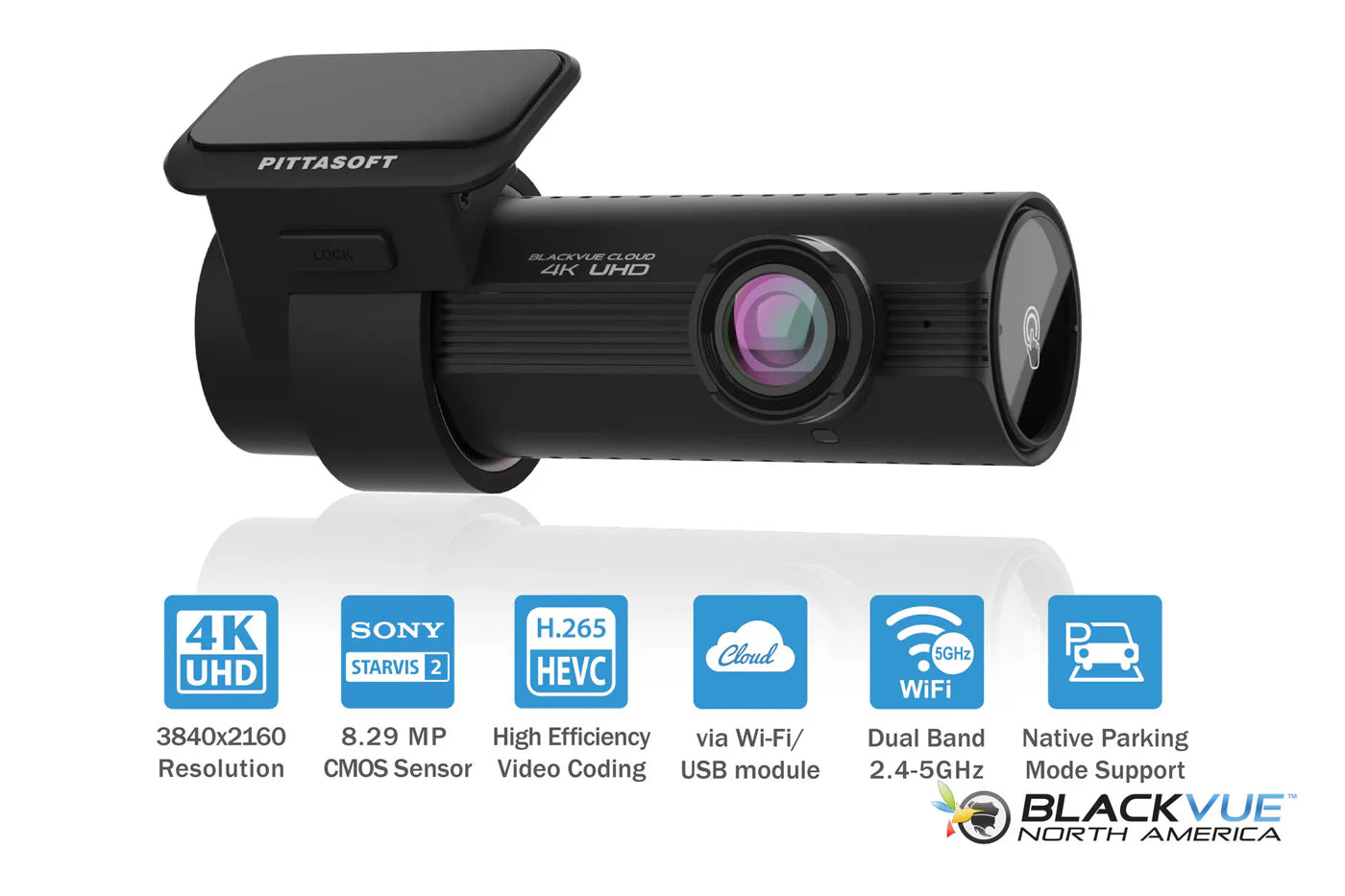 BlackVue DR970X-1CH-PLUS Front-Facing 4K Cloud Connected Dash Cam
