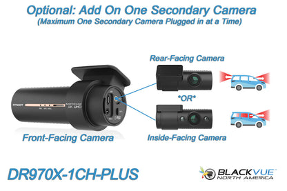BlackVue DR970X-1CH-PLUS Front-Facing 4K Cloud Connected Dash Cam