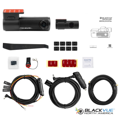 BlackVue DR970X-2CH-LTE-PLUS Dual Lens 4K GPS WiFi Dash Cam w/ Built-In 4G-LTE For Front/Rear