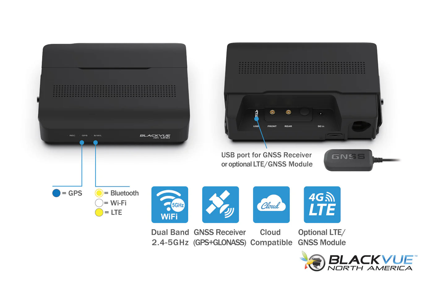 BlackVue DR970X-BOX-PLUS 2-Channel 4K Dash Cam For Front+Rear