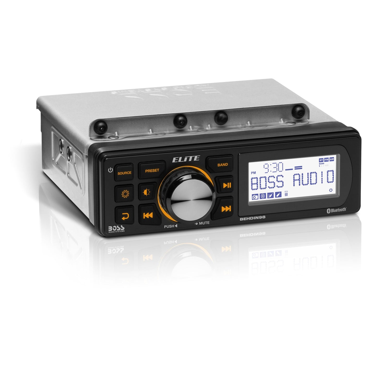 BOSS Elite BEHDIN98 Bluetooth Motorcycle In-Dash Receiver Harley-Davidson Weather-Resistant