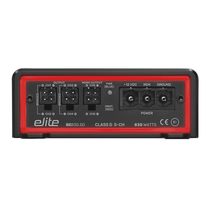 AUTOMOTIVE BE830.5D Elite 5-Channel Class D Full Range Car Amplifier