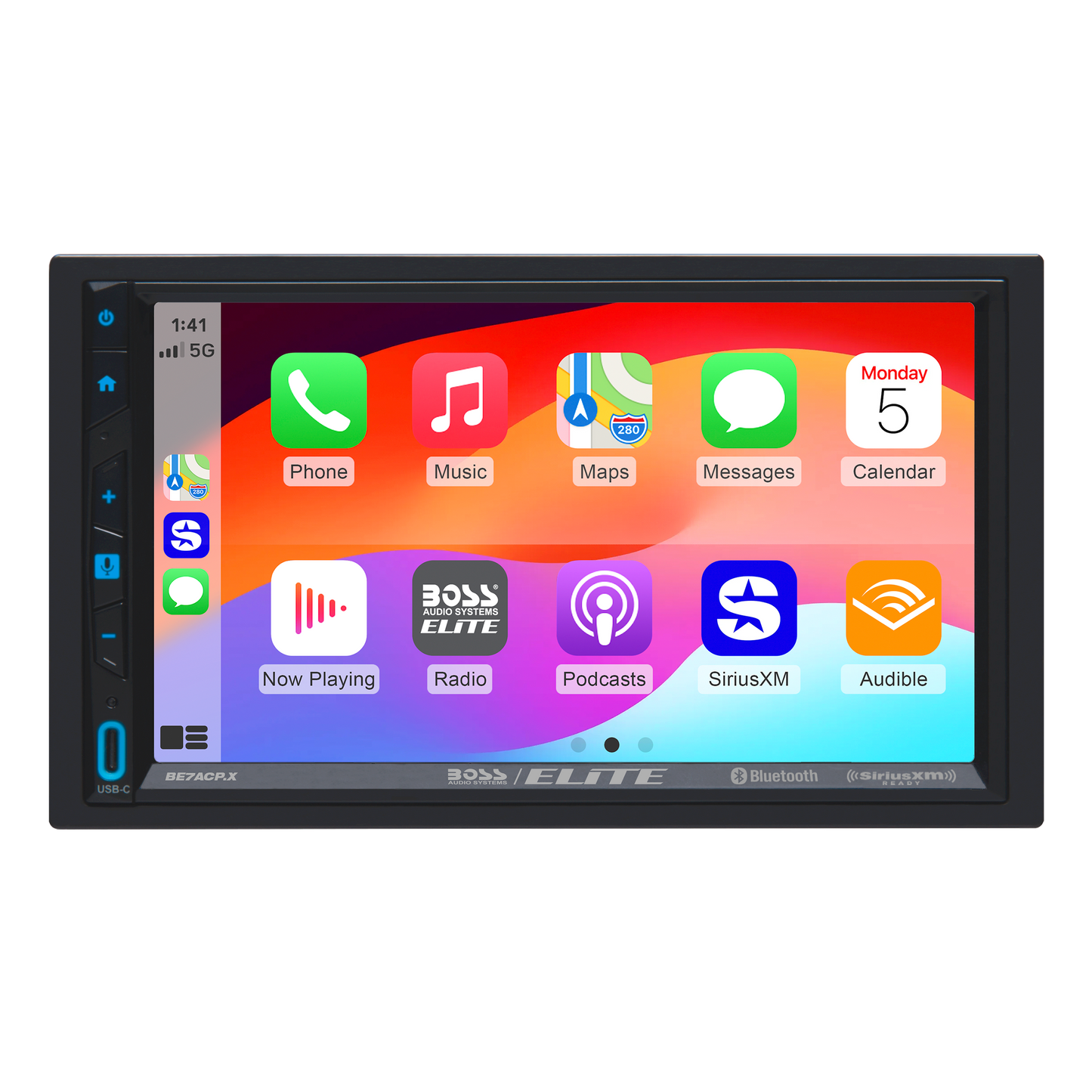 Boss Elite 7" Capacitive Touchscreen Car Stereo with Apple CarPlay & Android Auto